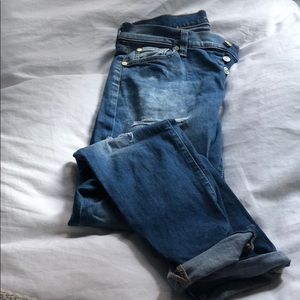 7 Fir All Mankind Skinny Boyfriend Jeans